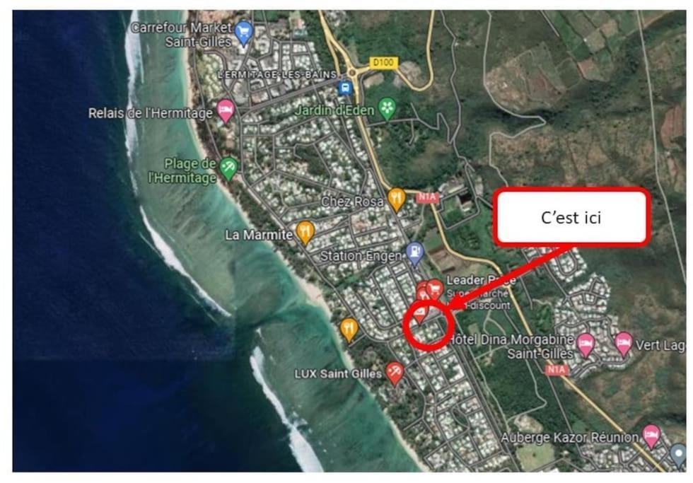 Kazacoco Bungalow A 5 Min A Pieds Du Lagon La Saline-Les-Bains Exterior foto